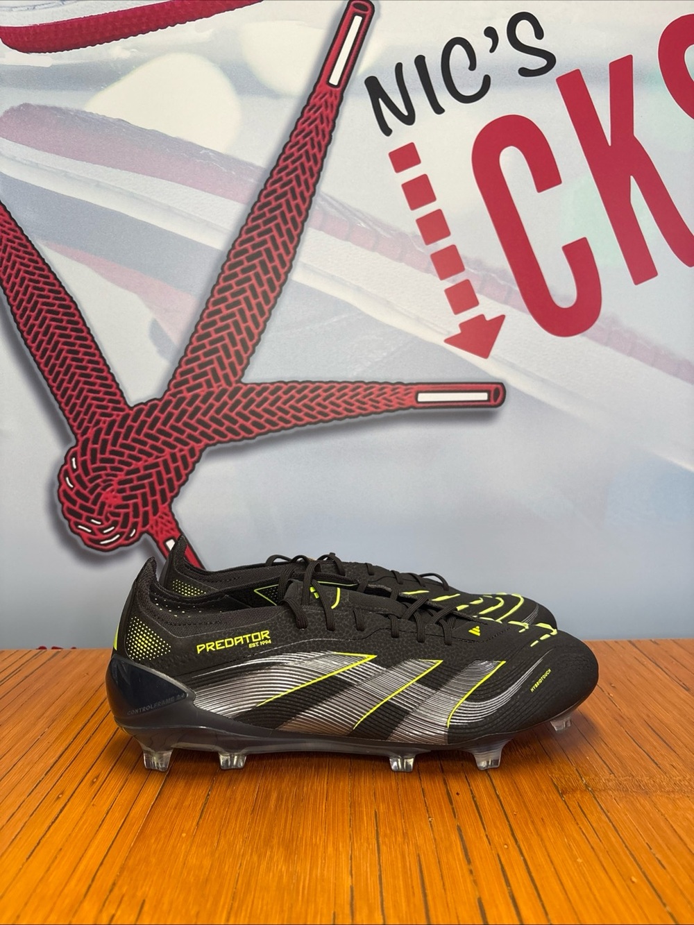 Adidas Predator Elite FG Electric Stealth Pack Soccer Cleats JI1085 Mens Size 10
